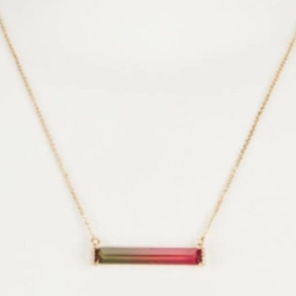 $69 Kate Spade Geo Gems Ombré Pendant Necklace